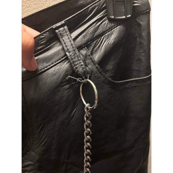 Tripp NYC flawed altered vegan leather black pants - Picture 9 of 13